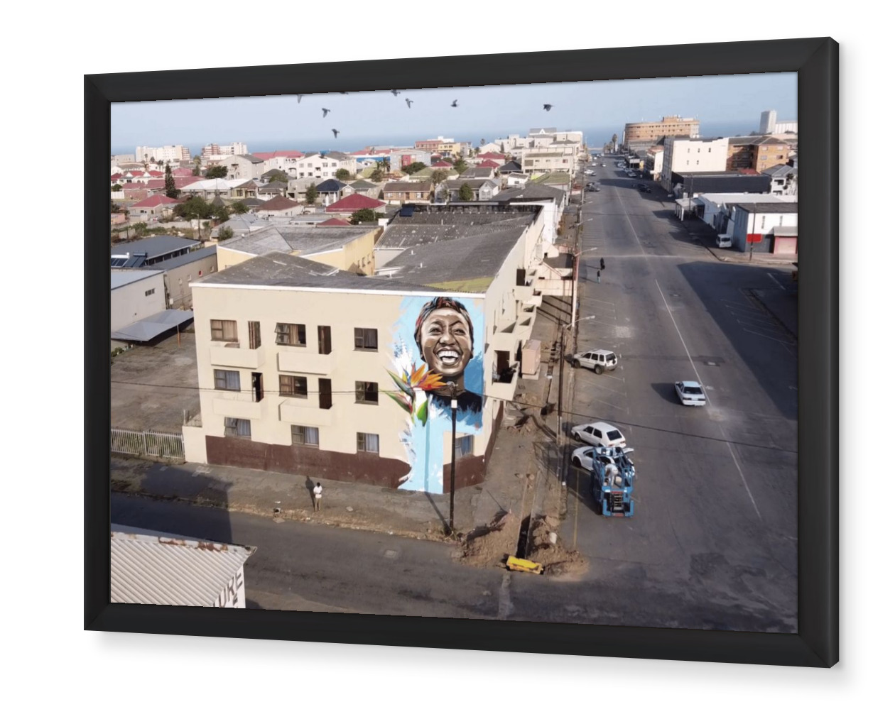 CURRY STREET LADY MURAL PRINT